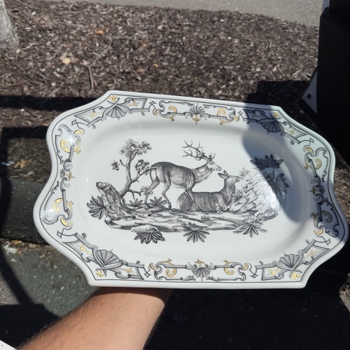 Mottahedeh Dupaquier Platter Stag & Doe Portugal Metropolitan Museum of Art ⭐️ - Picture 2 of 8