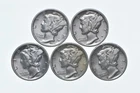 High Grade Lot 1936 1939 1937 1939 1939 Mercury Dime Collection *632