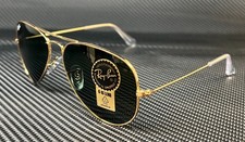 RAY BAN RB3025 W3234 Gold Aviator 55 mm Unisex Sunglasses