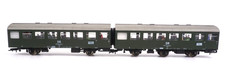 2x Piko Rekowagen DR mit LED-Beleuchtung, Figuren und NEM - Spur H0 - ZYAI/3525