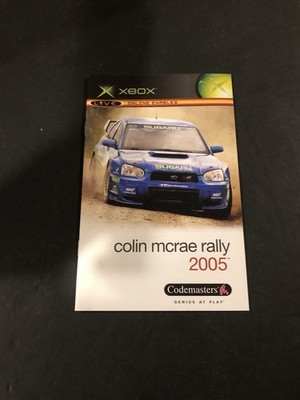 colin mcrae rally 2005 xbox Manual only
