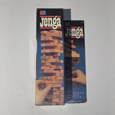 Vtg Original JENGA Classic Game 1986 Complete in Box 4793 Milton Bradley (2750)