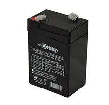 6V 6 Volt 4.5Ah Sealed Lead Acid SLA/AGM Rechargeable Battery - F1 0.187" F...