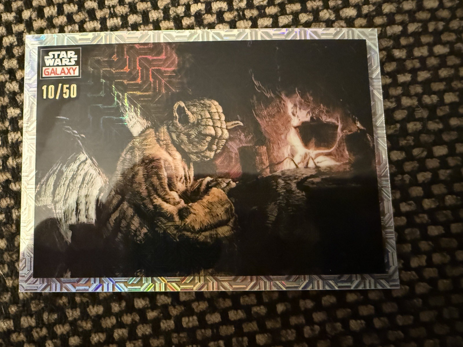 NIGHT MUST FALL 2023 TOPPS CHROME STAR WARS GALAXY #99 MOJO REFRACTOR /50