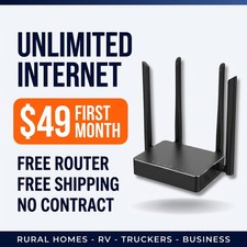 $49 a Month! AT&T UNLIMITED DATA Hotspot Internet, FREE Router - No Contract