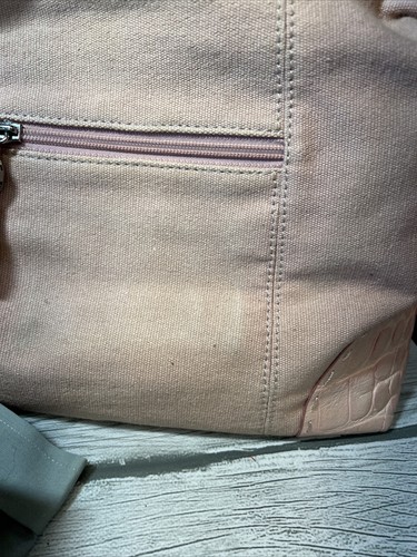 Borsa a tracolla Donald J Pliner vintage rosa con manico superiore - Foto 17 di 17