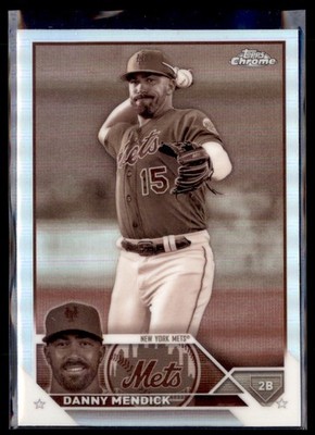 2023 Topps Chrome Sepia Danny Mendick Mets USC23