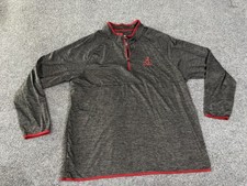 Alabama Crimson Tide Sweatshirt Mens 2XL Gray NCAA Football Colosseum 1/4 Zip