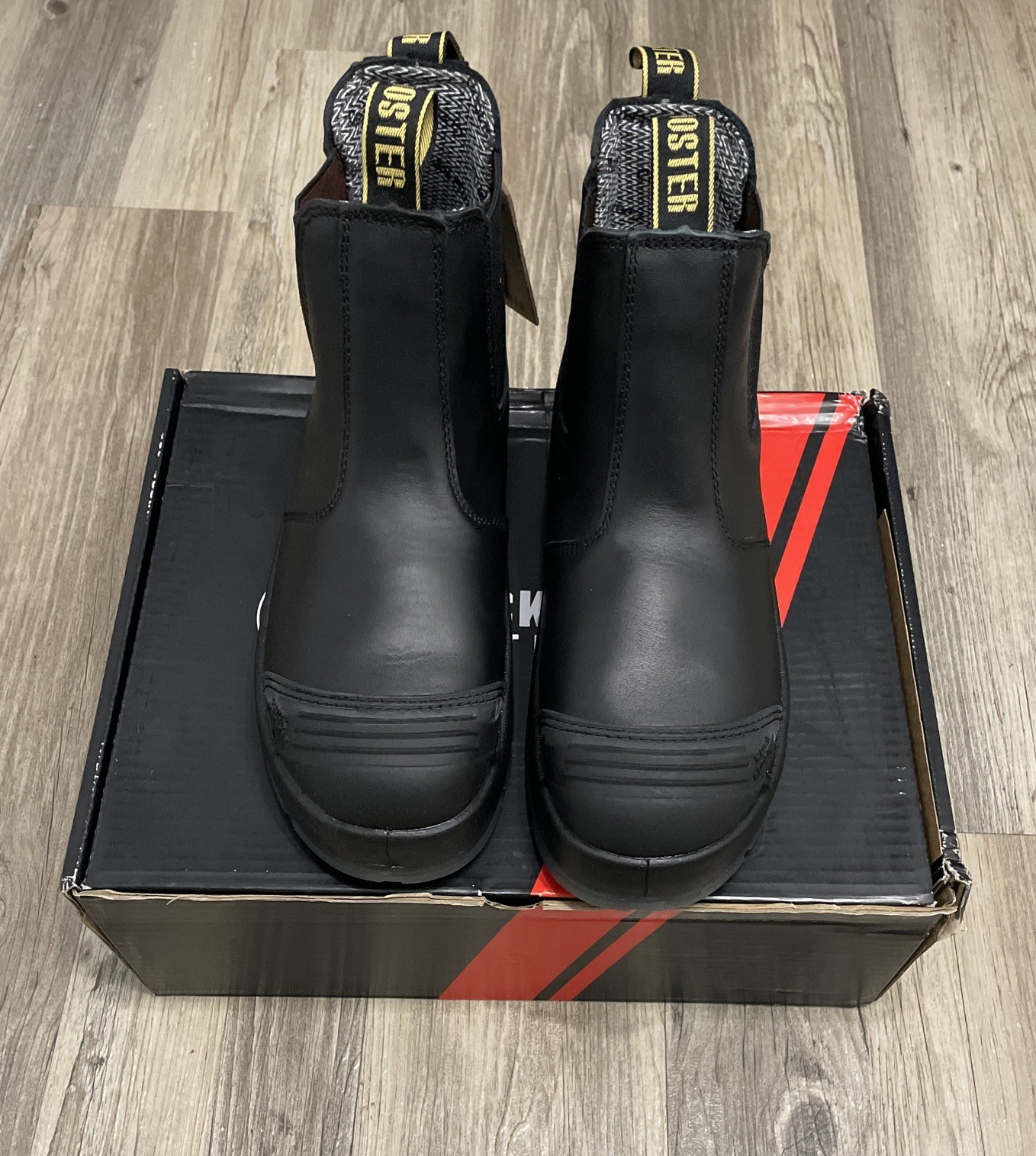 ROCKROOSTER Gammon Steel Toe Chelsea Leather Work Boots Men’s Size 10 AK227