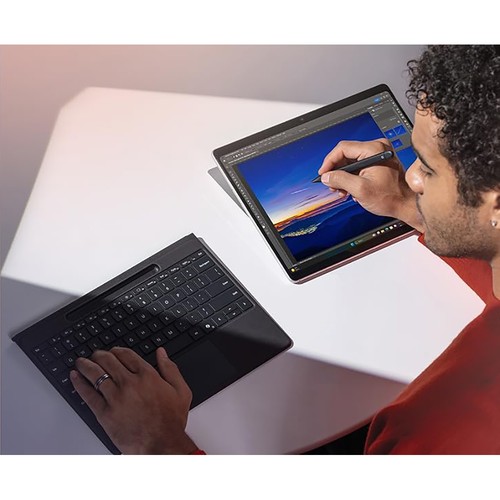 Clavier Microsoft Surface Pro Flex, stylet fin pour copilote + 11ème édition, noir - Photo 8/12