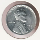 1943 WWII Lincoln Wheat Steel Penny Collectible US Collection Nice WW2 War Coin