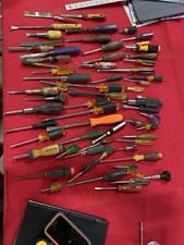Lot of 63 Vintage/Now Hand Tools Mixed Sizes Screwdrivers Etc Used See Pics