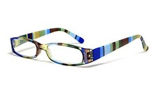 Calabria R576 Women Colorful Stripe Reading Glasses Lightweight PICK COLOR POWER