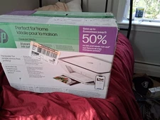 HP DeskJet 4255e Wireless All-in-One Color Printer, Scanner, Copier - White