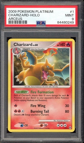 Charizard graded PSA 9 for sale on eBay