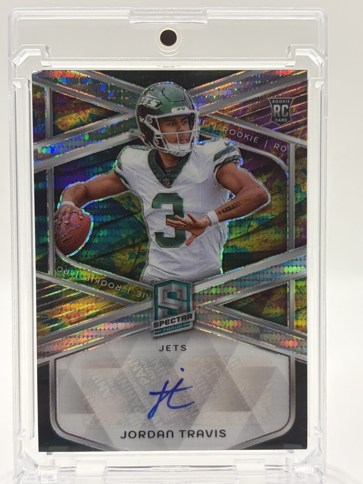 2024 Panini Spectra Rookie Celestial Prizm /75 Jordan Travis Auto Rookie 🔥🔥