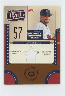 Johan Santana 2004 Donruss World Series Playoff All-Stars Red /100 Jersey #PAS-8