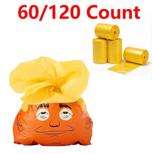 60/120 Count Dog Waste Bags Dog Poop Bags Biodegradable Unscented Refill Rolls