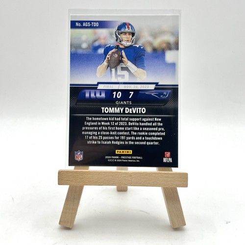 2024 Panini Prestige Any Given Sunday Tommy DeVito Insert Giants #AGS-TDO - Picture 4 of 4