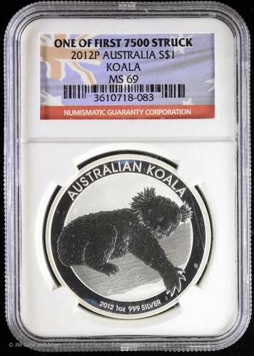 2012-P Australia Koala 1 oz Silver Coin NGC MS 69 | UNC BU