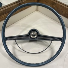 50s 60s Bel Air Chrome Blue Steering Wheel 17 3822914