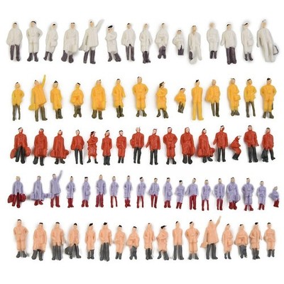 Bringen Sie Realismus in Ihre Modelleisenbahn Szenen mit 50 bemalten Figuren HO Scale 187