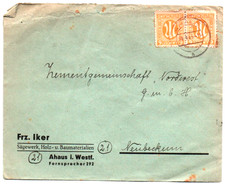 Ahaus i. W., "Frz. Ilker, segheria, materiali in legno", MeF, 1945