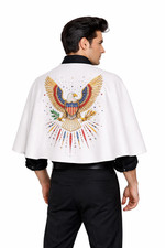 Adults American Eagle The King 1940s 1950s Rock & Roll Cape Fancy Dress
