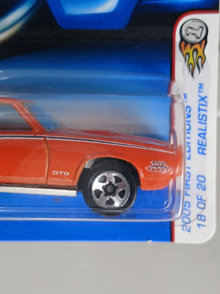 Hot Wheels 2005 1st Editions Realistix'69 Pontiac GTO Lot of 4 Different Colors - Image 3 of 4