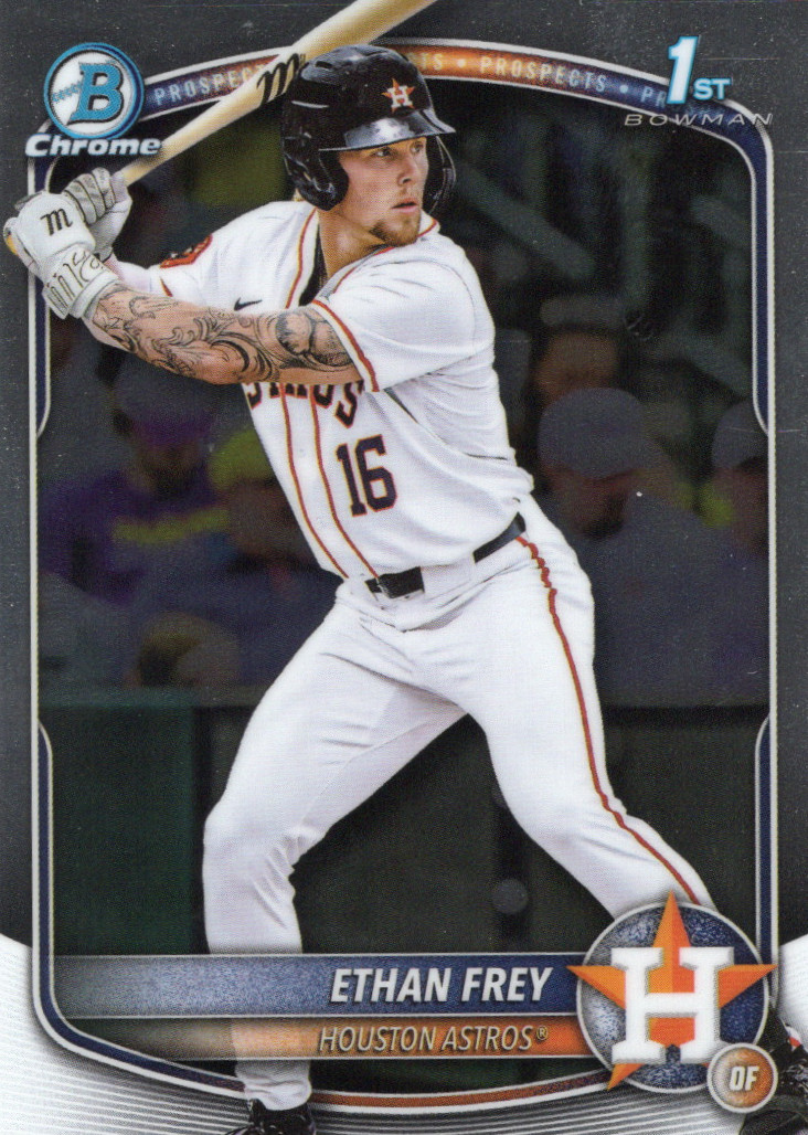 2025 Bowman Chrome Draft #BDC-67 Ethan Frey 1st Bowman Houston Astros