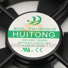 New HUITONG HTA120D220-25 12025 220V-240V 50/60HZ 120*25MM 2-wire cooling fan