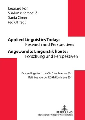 Applied Linguistics Today: Research and Perspectives - Angewandte Linguistik heu