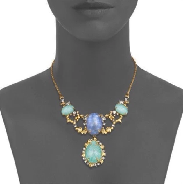 ALEXIS BITTAR Elements 月光石和水晶围兜项链 — 第 2/4 张图片