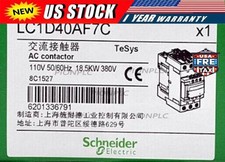 New Schneider LC1D40AF7C AC Contactor 40A 110...