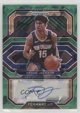 2020-21 Panini Prizm Penmanship Green Ice 16/16 Frank Jackson #PE-FRA Auto 0g45