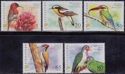 Singapore 2007 MNH (1538a-1545a) Birds