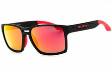 New Rudy Project SP573819 0000 Carbonium/Red Mirror 57-18-137 Sunglasses