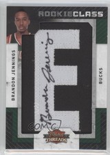 2009-10 Panini Threads Rookie Class 290/640 Brandon Jennings #110 Auto 9ih