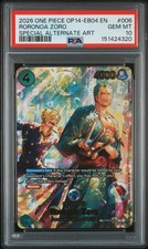 One Piece Roronoa Zoro One Piece Op14-Eb04-006 Special Alternate Art PSA 10