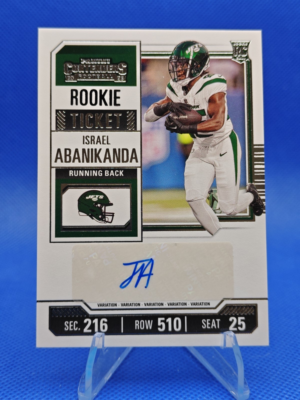 Israel Abanikanda Panini Contenders #173 Variation-Autograph