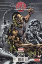 Copertina Age of Ultron n.4 fumetto Marvel 2013 seconda stampa variante