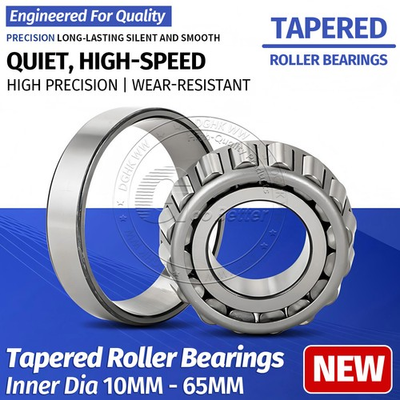 #ad Tapered Roller Bearing Superior Quality Metric Single Row Inner Dia 10mm 65mm $291.19