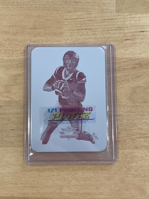 Nicco Marchiol 2025 Leaf Eclectic Football Signature Series 1/1 Printing Plate