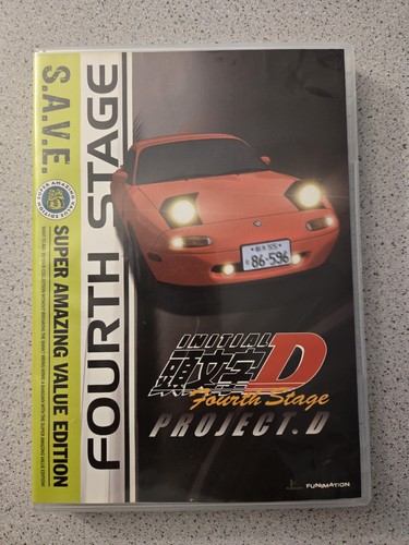 Official Initial D Fourth Stage 4th complete Funimation DVD 4 anime manga save