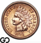 1881 Indian Head Cent Penny, Nice Red, Flashy Gem BU++