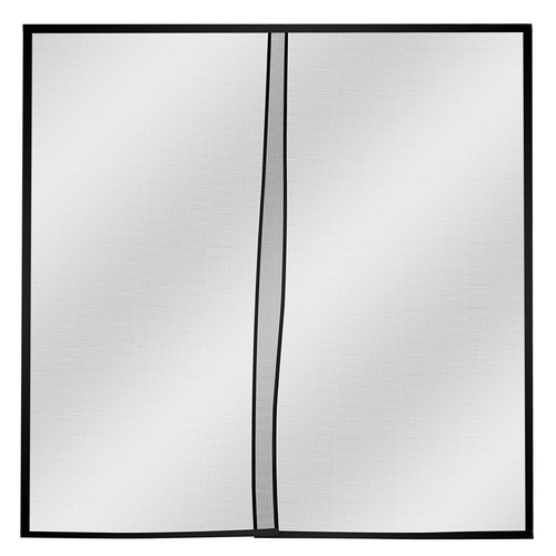 Car Garage Door Screen – Heavy-Duty Weighted Mesh Curtain with Magnetic Closu...
