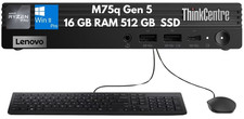 Lenovo ThinkCentre M75q Gen 5 Tiny Ryzen 7 PRO 8700GE 16GB 512GB Kybd Mouse W11P