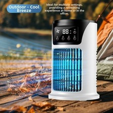 6-Speeds Portable Air Cooler Fan 300ML Tank Ice Cold Cooling Conditioner