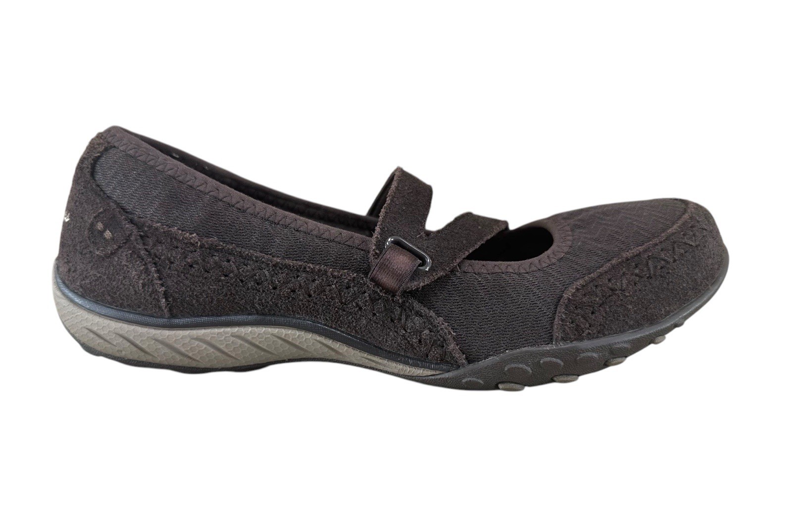 Skechers Women's Relaxed Fit Mary Jane Shoes Brown Sz Memory