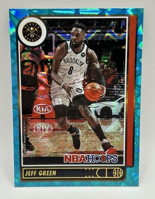 2021-22 Panini NBA Hoops - Jeff Green Teal Explosion #117 Denver Nuggets